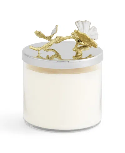 Michael Aram Butterfly Gingko Gold Candle In White