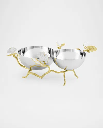 Michael Aram Butterfly Gingko Gold Double Dish