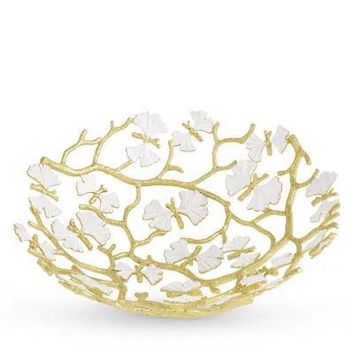 Michael Aram Butterfly Gingko Gold Tone Bread Basket