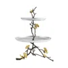 Michael Aram Butterfly Ginkgo 2-tier Etagere In Gray