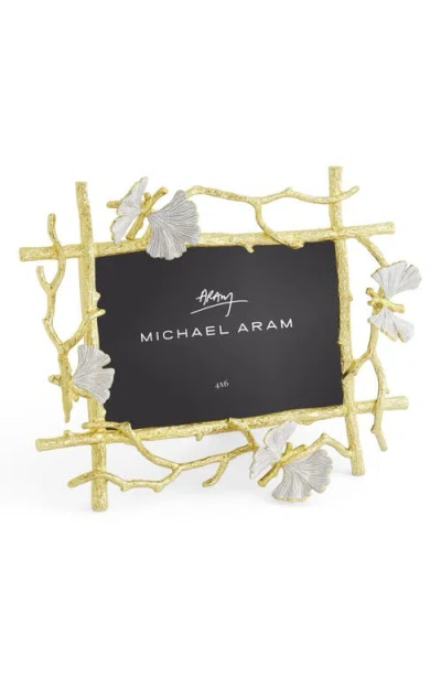 Michael Aram Butterfly Ginkgo 4" X 6" Picture Frame In Gold