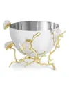 Michael Aram Butterfly Ginkgo Gold Serving Bowl In Silver
