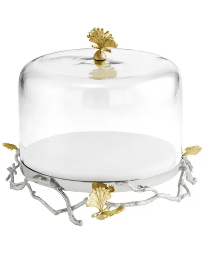 Michael Aram Butterfly Ginkgo Cakestand/dome In Transparent