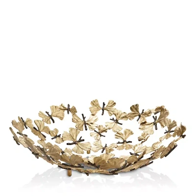 Michael Aram Butterfly Ginkgo Centerpiece Bowl In Gold
