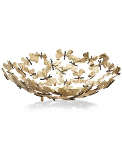 Michael Aram Butterfly Ginkgo Centerpiece Bowl In Gold