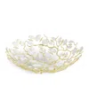 Michael Aram Butterfly Ginkgo White And Gold Centerpiece Bowl In No Color