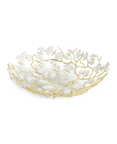 MICHAEL ARAM BUTTERFLY GINKGO GOLD CENTERPIECE PLATTER