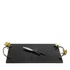 Michael Aram Butterfly Ginkgo Cheeseboard With Knife In Black/silver/gold