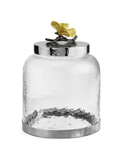 Michael Aram Butterfly Ginkgo Cookie Jar In Gray