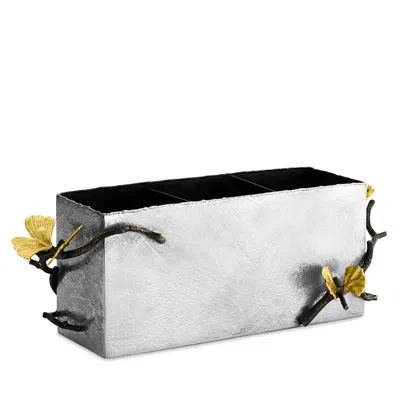 Michael Aram Butterfly Ginkgo Cutlery Caddy In Bronze