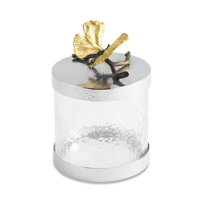 Michael Aram Butterfly Ginkgo Extra Small Canister In Silver