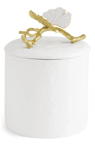 Michael Aram Butterfly Ginkgo Extra Small Canister In White