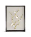 Michael Aram Butterfly Ginkgo Gold Fabric Shadow Box, 13.75" X 10.25" In No Color