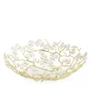 Michael Aram Butterfly Ginkgo White And Gold Centerpiece Bowl In Gold