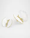 Michael Aram Butterfly Ginkgo Gold 2-piece Decorative Objects Set In White