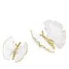 Michael Aram Butterfly Ginkgo Golden Decorative Objects, Set Of 2 In White