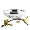 Michael Aram Butterfly Ginkgo Large Centerpiece Bowl In Silver