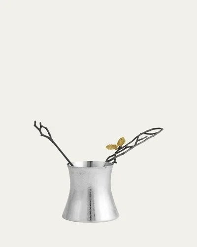 Michael Aram Butterfly Ginkgo Large Coffee Pot With Spoon In Silver
