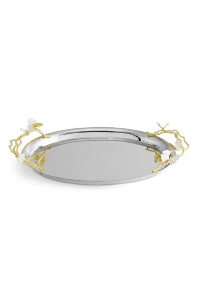Michael Aram Butterfly Ginkgo Large Tray In Silver