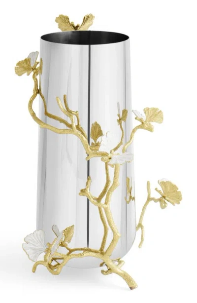 Michael Aram Butterfly Ginkgo Large Vase In Silver