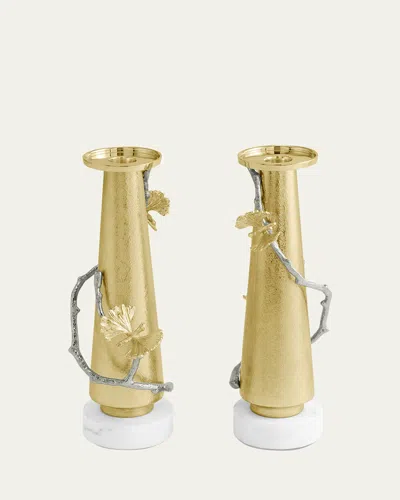 MICHAEL ARAM BUTTERFLY GINKGO LUXE CANDLEHOLDERS
