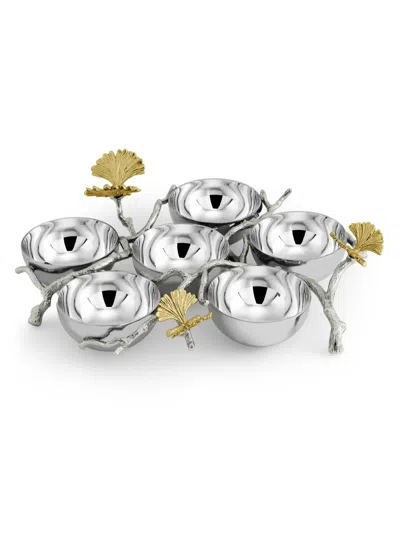 Michael Aram Butterfly Ginkgo Luxe Seder Plate In Silver