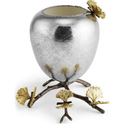 Michael Aram Butterfly Ginkgo Medium Footed Bowl In Silver