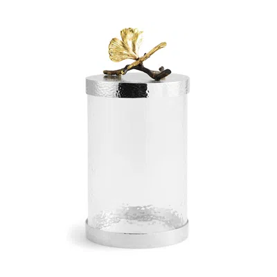 Michael Aram Butterfly Ginkgo Medium Kitchen Canister In Silver
