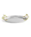 Michael Aram Butterfly Ginkgo White And Gold Medium Tray In No Color