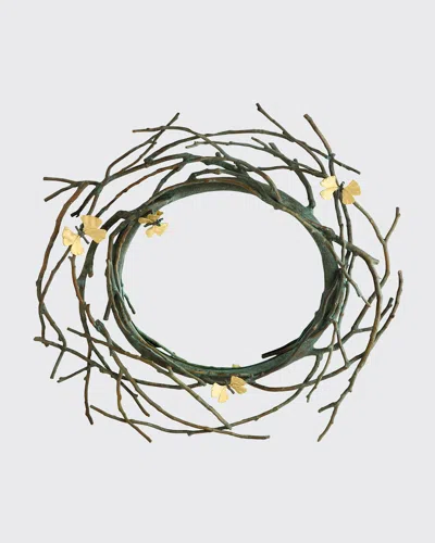 Michael Aram Butterfly Ginkgo Mirror In Brass