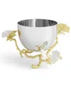 Michael Aram Butterfly Ginkgo White And Gold Nut Bowl In No Color