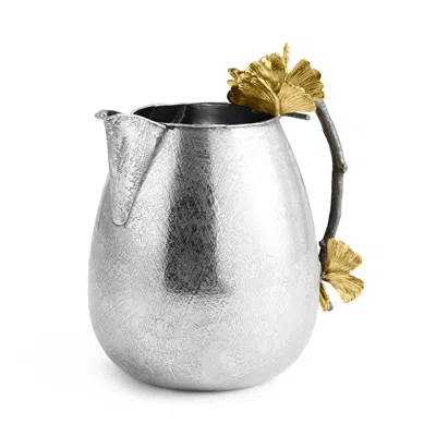 Michael Aram Butterfly Ginkgo Pitcher In Silver/gold