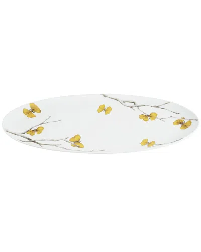 Michael Aram Butterfly Ginkgo Porcelain Platter In Multicolor