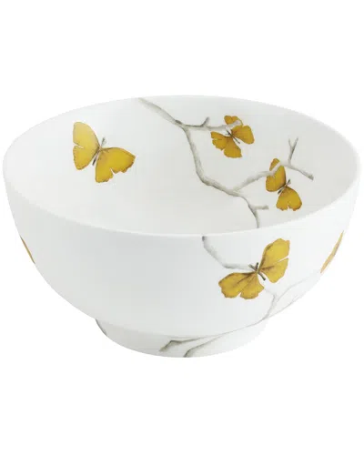 Michael Aram Butterfly Ginkgo Serving Bowl In White