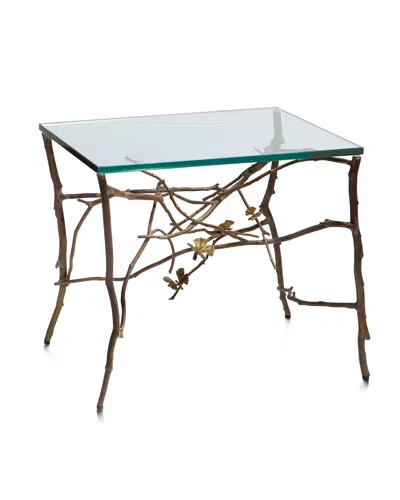 Michael Aram Butterfly Ginkgo Side Table In Brass