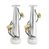 Michael Aram Butterfly Ginkgo Silver Candleholders, Set Of 2 In Silver