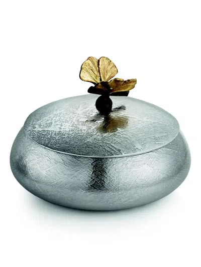 Michael Aram Butterfly Ginkgo Trinket Box In Green