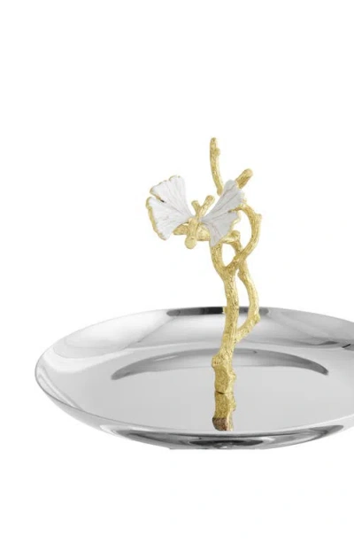 Michael Aram Butterfly Ginkgo Two-tier Etagere In Silver