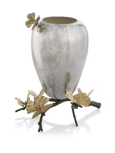 Michael Aram Butterfly Ginkgo Vase In Gray