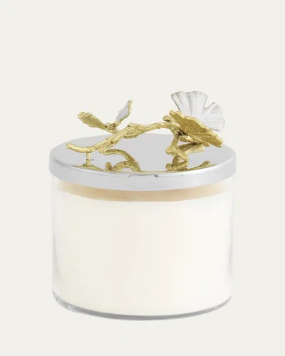 Michael Aram Butterfly Ginkgo White & Gold Candle
