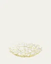 Michael Aram Butterfly Ginkgo White And Gold Centerpiece Bowl In White And Gold
