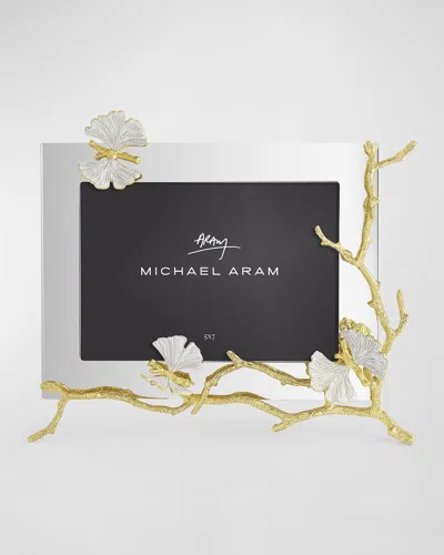 Michael Aram Butterfly Ginkgo White And Gold Frame, 5" X 7"
