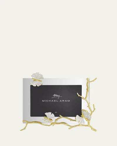 Michael Aram Butterfly Ginkgo White And Gold Frame, 5" X 7"