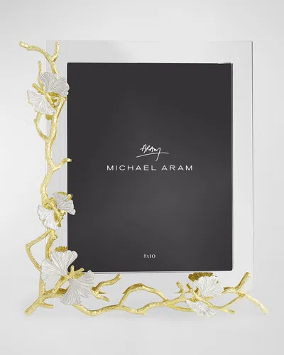 Michael Aram Butterfly Ginkgo White And Gold Frame, 8" X 10" In Black