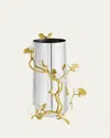 Michael Aram Butterfly Ginkgo White And Gold Large Vase In White And Gold