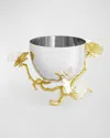 MICHAEL ARAM BUTTERFLY GINKGO WHITE AND GOLD NUT BOWL