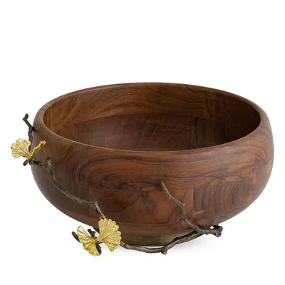 MICHAEL ARAM BUTTERFLY GINKGO WOOD BOWL