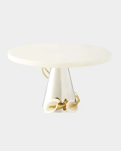Michael Aram Calla Lily Cake Stand In White