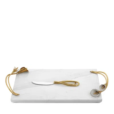 MICHAEL ARAM CALLA LILY CHEESE BOARD WITH KNIFE