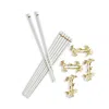 Michael Aram Cherry Blossom Chopsticks And Stand Set In White/gold